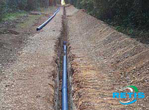 Pose de Réseaux humides trancheuses de sol PACA