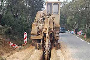 Louer trancheuse sol btp avec chauffeur paca