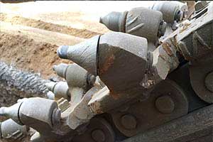 Location trancheuse sol à chaînes Tesmec