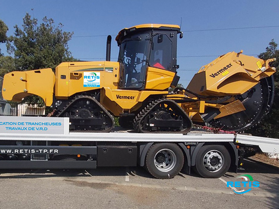 Trancheuse scie à rocher Vermeer RTX 1250 I2 quads