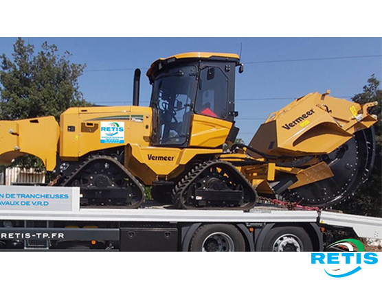 trancheuse scie à rocher Vermeer rtx 1250 i2 quads