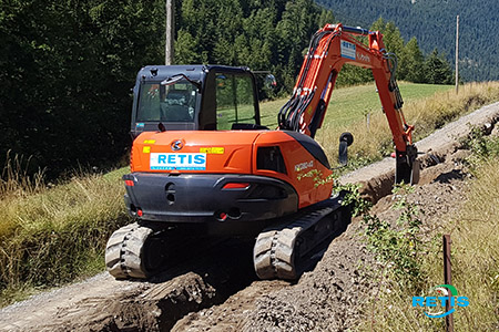 Retis TP terrassement pelle mécanique