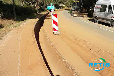 Tranchée réseaux sol Toulon