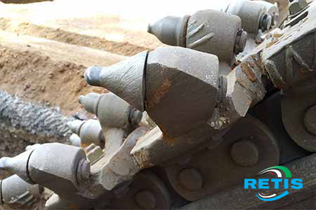 Trancheuse à chaine pour tranchée sol paca